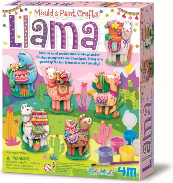 Kit créatif Moules en plâtre - Lama