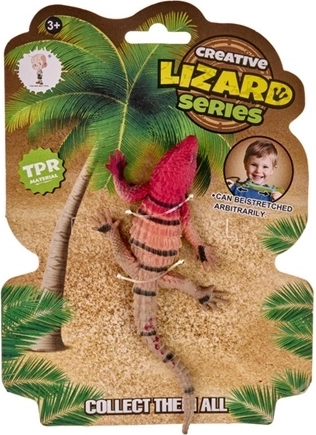 Figurine brune de lézard