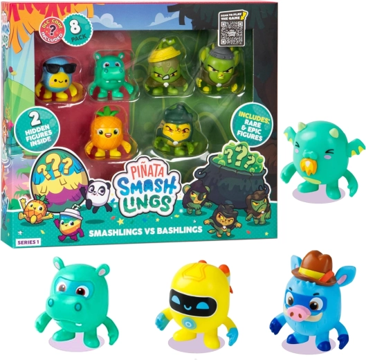 Piñata Smashlings – set de 8 figurines aléatoires avec code DLC (Série 1)