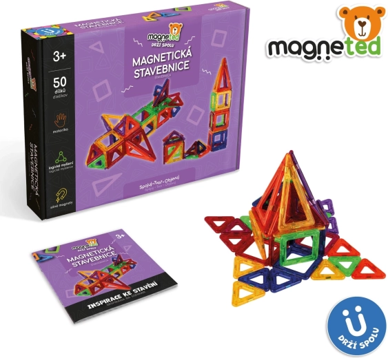 Jeu de construction magnétique Magneted de 50 pièces