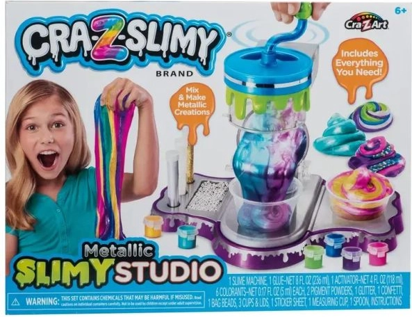 Usine à fabrication de slime aux couleurs métalliques Cra-Z-Slimy