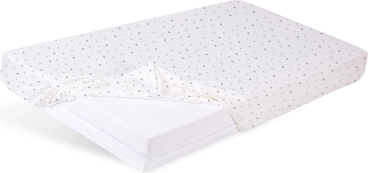 Babymatex drap-housse jersey à élastique pour lit bébé 60 × 120 cm – petites étoiles