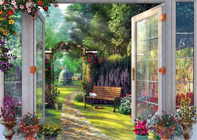 Puzzle SCHMIDT vue sur le jardin enchanté – 1000 pièces