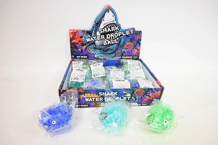 Gniotek requin 9 cm – jouet antistress à presser (12 pcs en boîte)