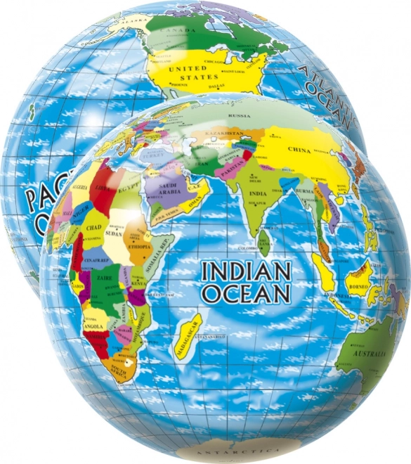 Balle Carte du monde 23 cm