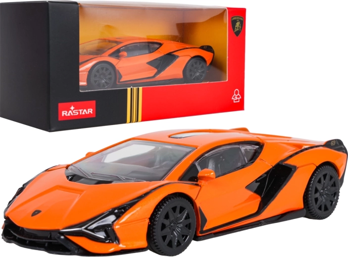 Modèle métallique Lamborghini Sian RASTAR à l’échelle 1:43, orange