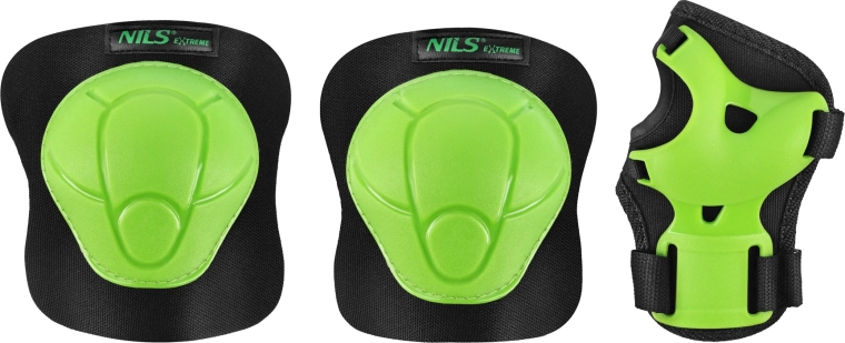 Ensemble de protège-poignets pour roller et skateboard NILS Extreme H210 vert – XS