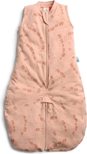 ergoPouch sac de couchage et combinaison de nuit 2‑en‑1 en coton biologique Elephant Parade, 8–24 mois, 8–14 kg, 0,2 TOG