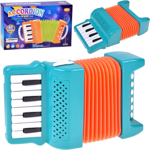 Accordéon interactif pour enfants avec 40 mélodies et réglage du volume - 1 pièce