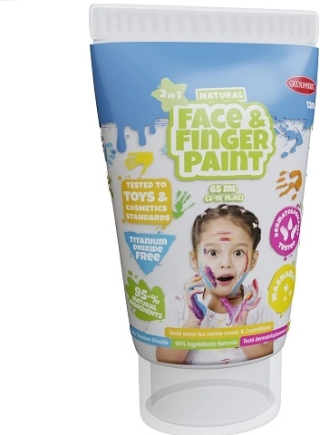 Boti Natural peinture naturelle blanche pour les doigts et le visage 65 ml