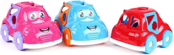 Jeu d’emboîtement voiture 2-en-1 avec formes et animaux, 25,5 cm, dès 12 mois