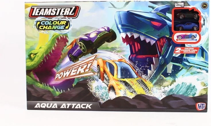 Teamsterz attaque aquatique avec voitures changeant de couleur