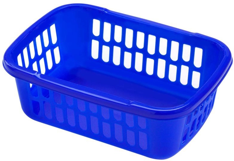 Panier en plastique Heidrun 28 × 20 cm, assortiment de couleurs