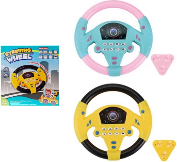 Volant pour enfant avec boutons fonctionnels à piles