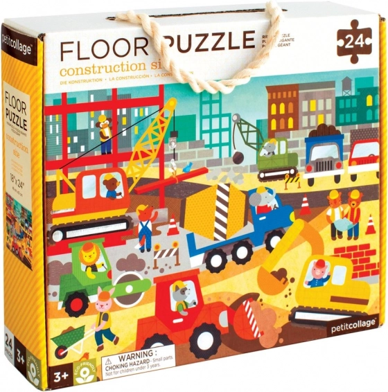 Puzzle de sol Chantier pour enfants à partir de 3 ans