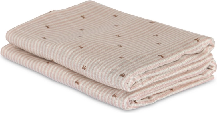 NUUROO Josefine langes en mousseline de bambou stripe bow - 2 pcs
