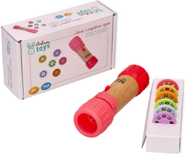 Lampe torche rose pour enfants avec projecteur Adam Toys