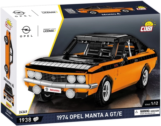 Cobi Opel Manta A GT/E 1974, modèle de voiture à construire à l’échelle 1:12 (1938 pièces)