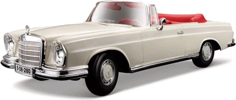 Maisto Mercedes-Benz 280SE cabriolet crème modèle 1:18