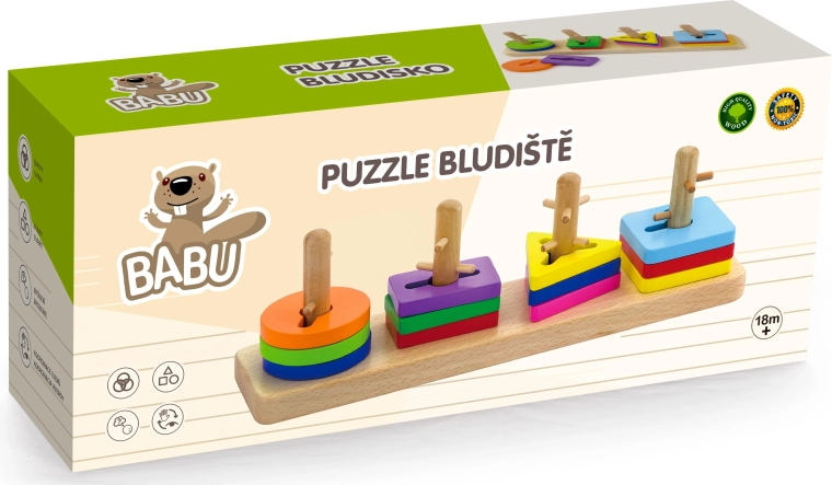 Puzzle labyrinthe en bois BABU