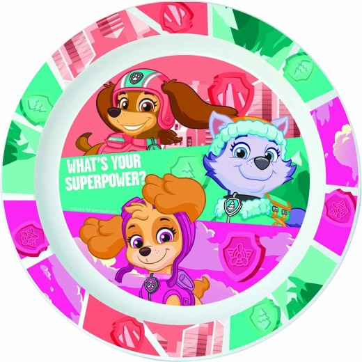 Assiette en plastique PAW PATROL 22 cm