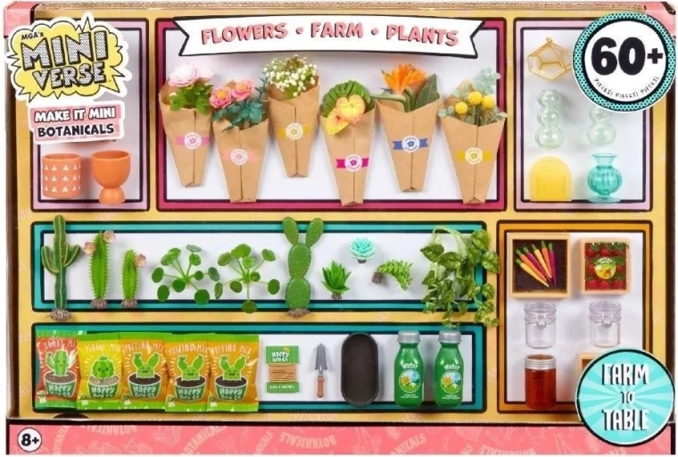 MGA Miniverse Make It Mini Botanicals – ensemble de mini plantes