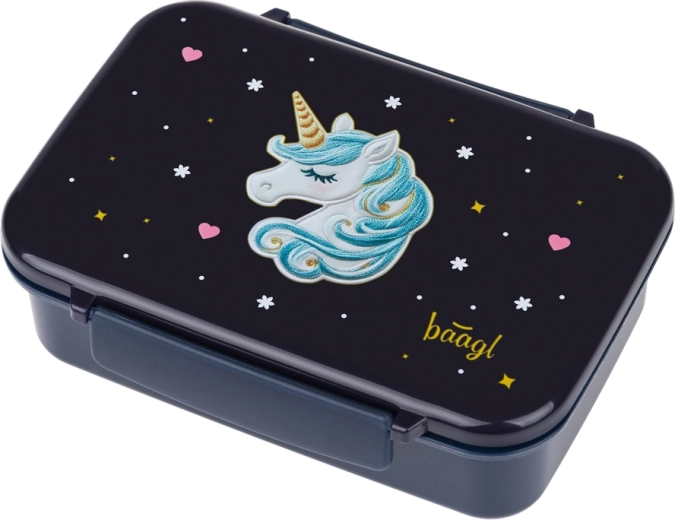 Boîte à goûter Baagl avec compartiments Unicorn Gold