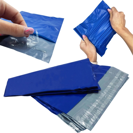 Enveloppes postales en poly bleu A3 310 × 420 mm, lot de 50 pièces