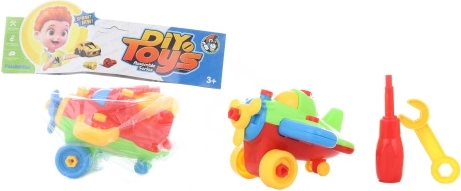 Avion en plastique à visser pour enfants