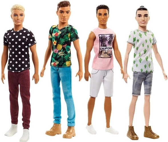 Barbie Fashionistas Ken en t-shirt bleu avec des cactus