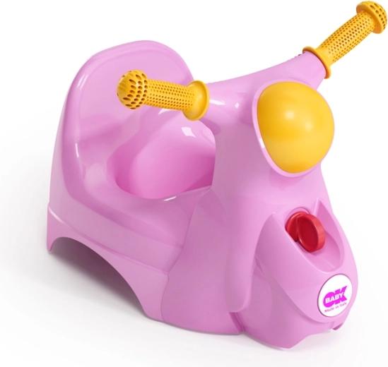 Pot de nuit en forme de scooter OK BABY rose