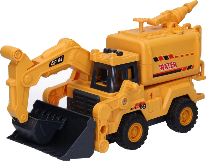 Camion-citerne de chantier avec effets lumineux et sonores, 26 cm
