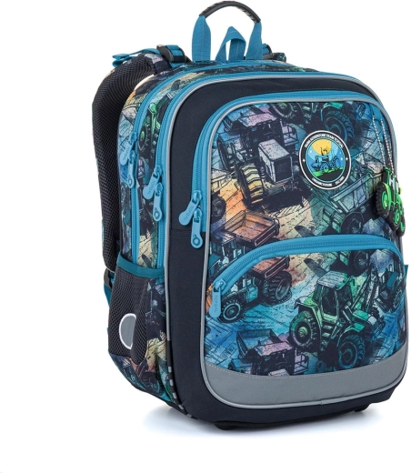 Sac à dos scolaire Topgal engins de chantier