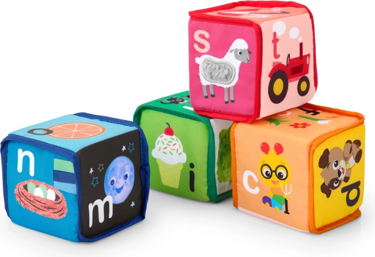 Baby Einstein cubes en tissu alphabet Alpha Stacks, 4 pcs