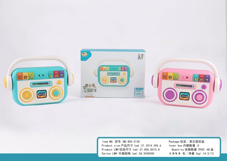 Radio interactif pour enfants avec lumières et sons - 1 pièce