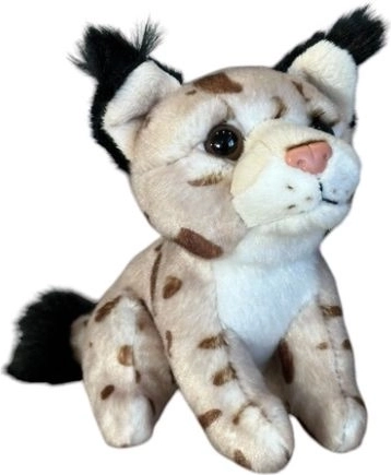 Lynx en peluche Ziki assis 14 cm
