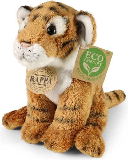 Tigre en peluche assis 15 cm écoresponsable