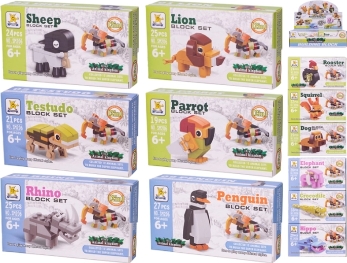 Kit de construction Animal (19–33 pièces)