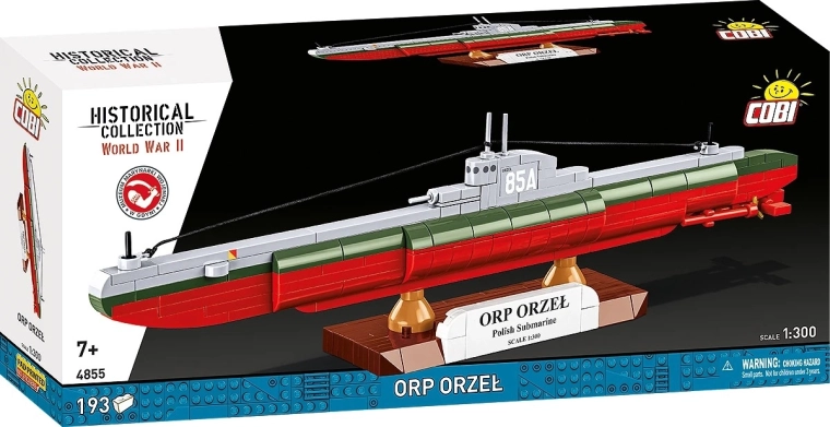 Maquette de sous-marin ORP ORZEŁ 1:300 – 193 pièces