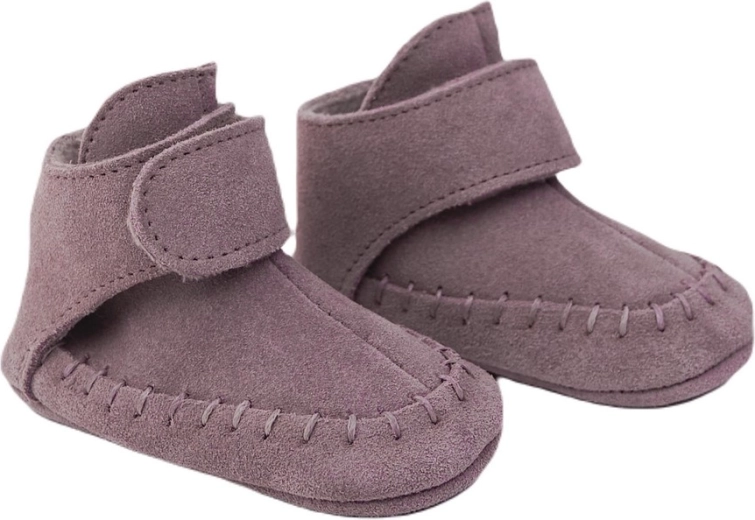 Chaussons en cuir Lodger Walker Mocassin mauve (15–18 mois)