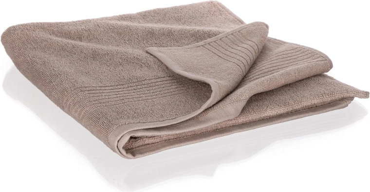 serviette de bain Loris 70 × 140 cm coton brun clair 480 GSM