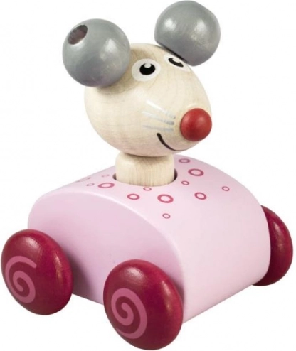 Souris couineuse rose pour enfants