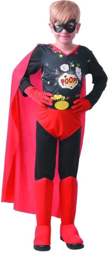 Costume de carnaval héros d’action M (120–130 cm) - 1 ensemble