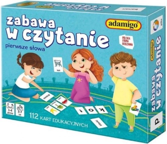 Plaisir de la lecture – cartes éducatives pour enfants 3–7 ans Adamigo