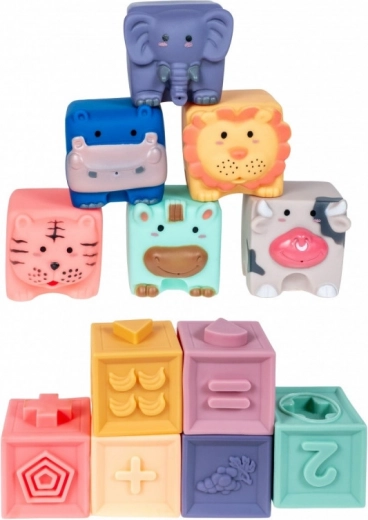 Cubes sensoriels souples 12 pcs