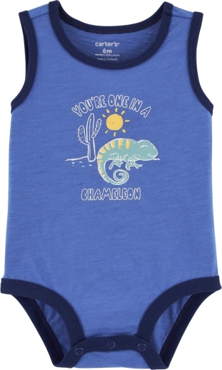Body bébé Carter's sans manches Blue Chameleon, taille 3 m