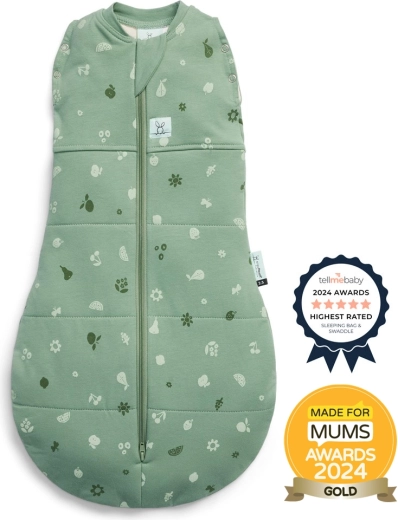ErgoPouch emmaillotage et gigoteuse 2-en-1 Cocoon Sweet Orchard 2,5 TOG (0–3 mois, 3–6 kg)