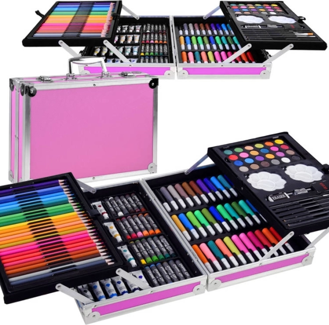 Kit de loisirs créatifs en mallette, 145 pièces