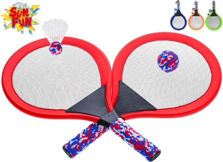 Sun Fun ensemble de raquettes pour enfants – balle et volant de badminton