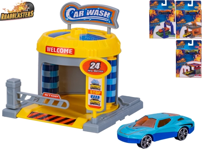 Roadblasters atelier automobile avec voiture – set de jeu pour enfants 1:64